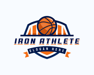 Basketball Sports Shield logo design