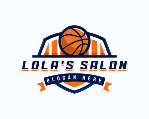 Basketball Sports Shield logo design