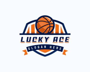 Basketball Sports Shield logo design