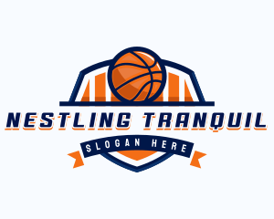 Basketball Sports Shield logo design