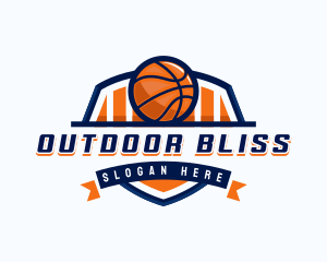 Basketball Sports Shield logo design