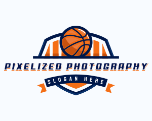 Basketball Sports Shield logo design