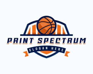 Basketball Sports Shield logo design