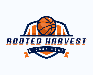 Basketball Sports Shield logo design