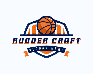 Basketball Sports Shield logo design