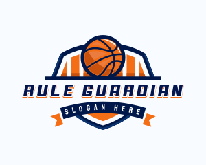 Basketball Sports Shield logo design