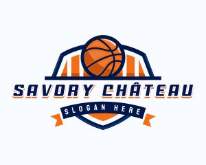 Basketball Sports Shield logo design