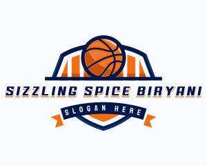 Basketball Sports Shield logo design