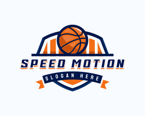 Basketball Sports Shield logo design