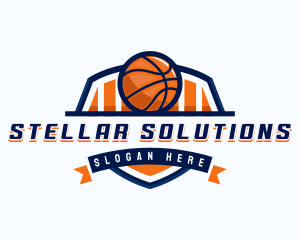 Basketball Sports Shield logo design