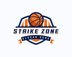 Basketball Sports Shield logo design