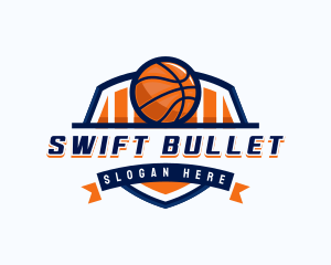 Basketball Sports Shield logo design