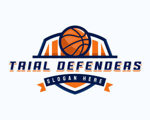 Basketball Sports Shield logo design