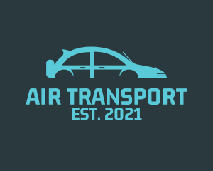 Blue Car Transportation logo design