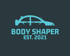 Blue Car Transportation logo design