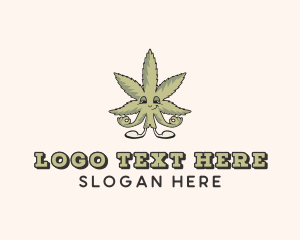 Weed Marijuana Leaf logo