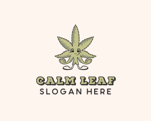 Weed Marijuana Leaf logo