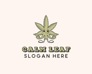 Weed Marijuana Leaf logo design