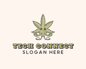 Weed Marijuana Leaf logo