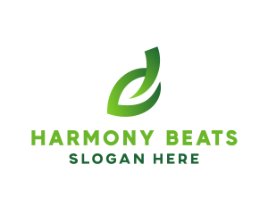 Organic Leaf Stroke logo