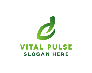 Organic Leaf Stroke logo