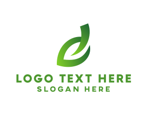 Organic Leaf Stroke logo