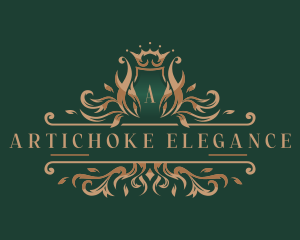 Elegant Royal Wreath logo design