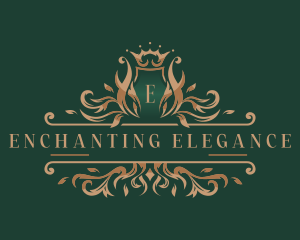 Elegant Royal Wreath logo design