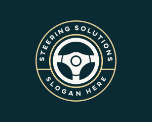 Car Steering Wheel logo design
