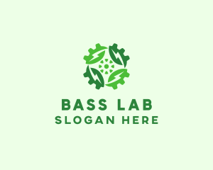 Green Scientific Gear logo design