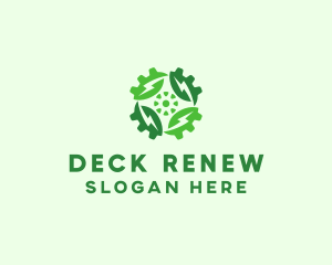 Green Scientific Gear logo design