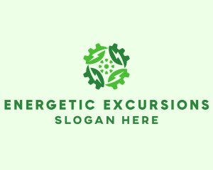 Green Scientific Gear logo design