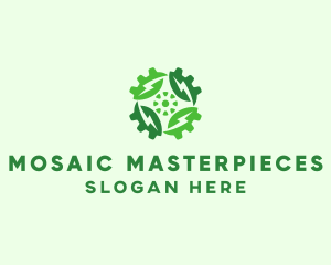 Green Scientific Gear logo design