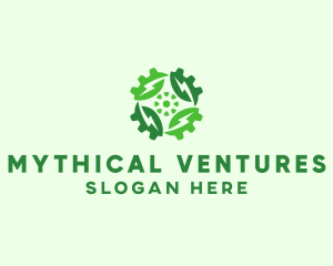 Green Scientific Gear logo design