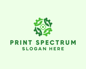 Green Scientific Gear logo design