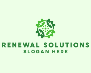 Green Scientific Gear logo design