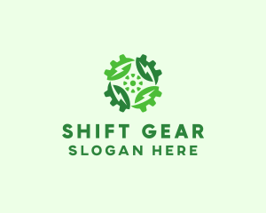 Green Scientific Gear logo design