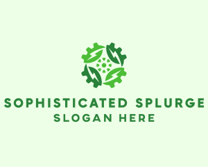 Green Scientific Gear logo design