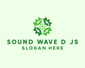 Green Scientific Gear logo design