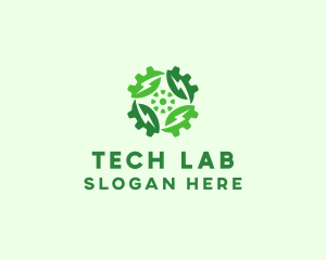 Green Scientific Gear logo design