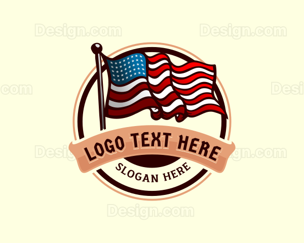 American Flag Politics Logo