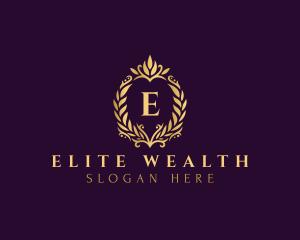 Elegant Royal Wreath logo design