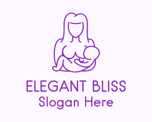 Mother Maternity Breastfeeding  Logo