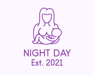 Mother Maternity Breastfeeding  logo design