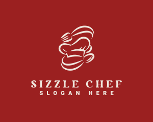 Cutlery Chef Toque logo design