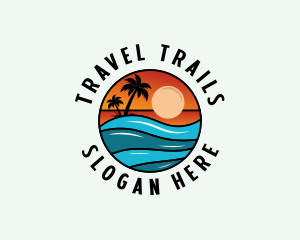 Beach Travel Getaway logo