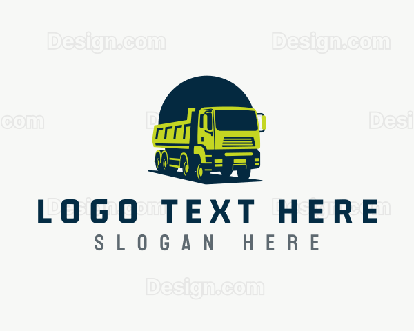 Dump Truck Transport Logo