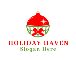 Holiday Ball Ornament  logo design