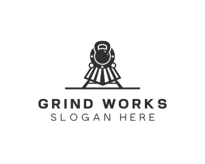 Train Fitness Gym logo design