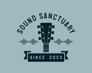 Acoustic Guitar Music logo design